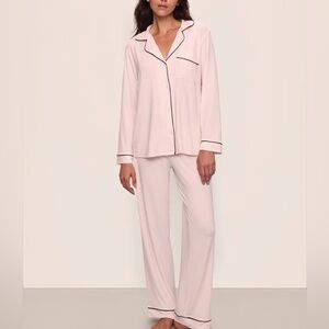 Like New Eberjey Size M Pink and black pajama set #loungewear